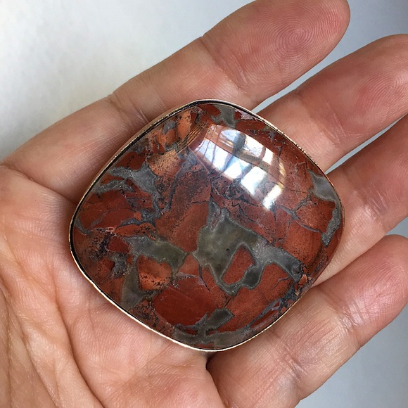 Vintage Accessories - 🖤Vtg💕Stone belt buckle